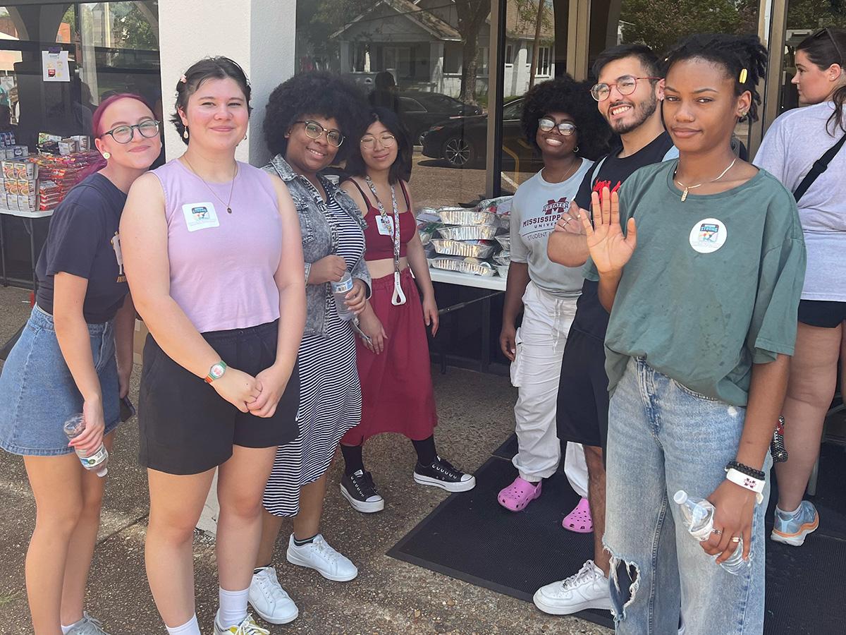 Students volunteer in the community